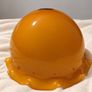 Replacement Mid-Century Amber Glass Hankerchief/Skirt Pendant Shade Image 2