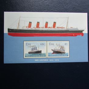 Ireland.Sinking the Lusitania.1915-2015.Sheet.MNH.