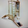 9 in 1 wooden indoor jungle gym and swedish ladder Image 2