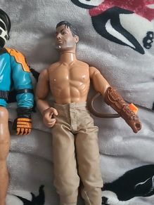 3 vintage action man dolls