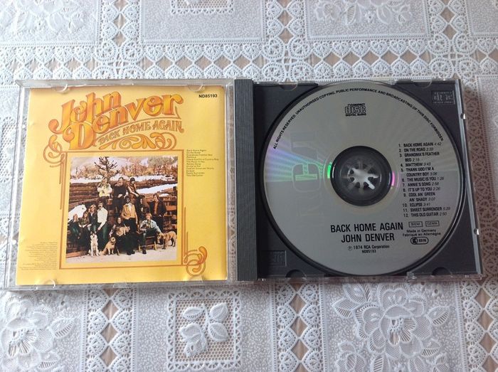 John Denver CD. Back Home Again.