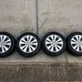 Genuine Volkswagen 16" Alloys & Tyres - Like New, Dunlop Tyres Image 3