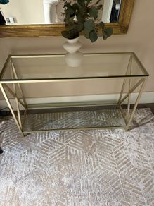 Julian Bowen gold console table