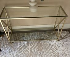 Julian Bowen gold console table