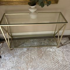 Julian Bowen gold console table