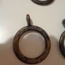 Black/Gold Plastic Curtain Rings x 26 Image 2