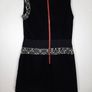 JOE BROWNS Quirky Wool Blend Pinafore Dress Patchwork UK 12 Black Red Retro A Image 7