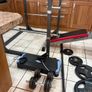 Beautiful Full Gym Weightlifting Set Up, Power Rack, Olympic Bumper Weights, Bench + Dumbbells +more Image 10