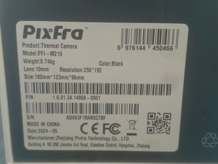 Pixfra Mile 2 M210 thermal imaging monocular