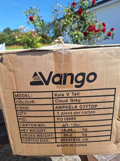 Vango Kela V Tall drive away awning .