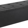 NEW SALE | 110 cm Ottoman Storage Box, Foldable Storage Bench, Chest with Lid, Footstool, Padded Seat, Synthetic Leather, Load Capacity 300 kg, Classic Black Image 4