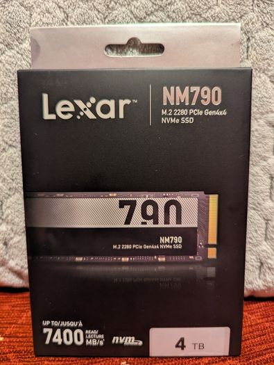 Lexar 4tb Nm790 M.2 2280 Pcie Nvme 4.0 Ssd