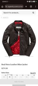 Real Hero Leather Biker Jacket