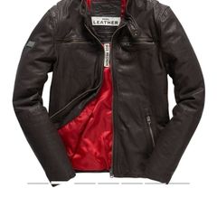 Real Hero Leather Biker Jacket