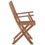 Folding Garden Chairs 6 pcs Solid Acacia Wood Image 5