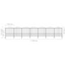 Garden Fence with Spear Top Steel (1.75-2)x11.9 m Black Image 5