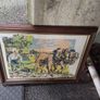 Horse Ploughing Scene (Linen ) Image 4