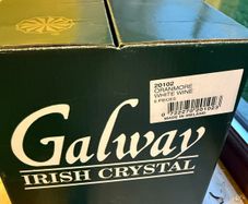 Vintage Galway Oranmore Crystal Wine Goblets x6