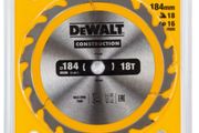 DeWalt DT1938 Construction Circular Saw Blade 184 x 16mm x 18T