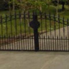 Wrought iron gates 10ft in width