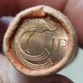 unc roll of penny's two rolls Image 5