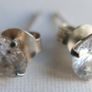 Vintage Sterling Silver 925  Cubic Zircon  Studs Earrings 1,37g Image 9