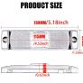x2 Pcs12V LED Amber Orange Side Marker Board Lights Trailer Truck Van Bus Camper Image 3
