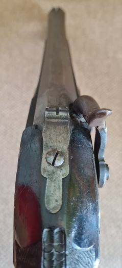 Antique 19th C. European Percussion Target Pistol - Signed "TROT" (c. 1840s)