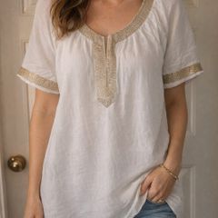 The white company Linen blouse