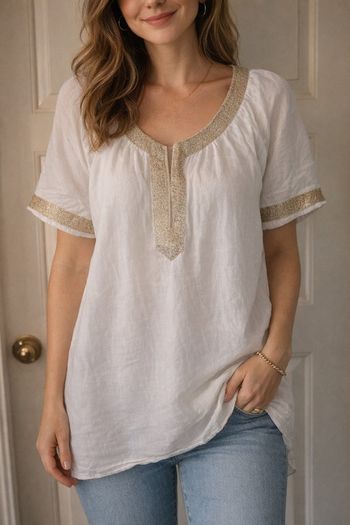 The white company Linen blouse