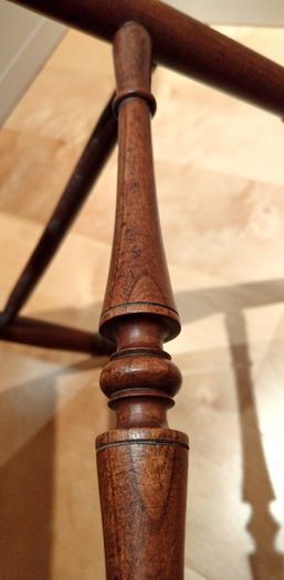 Pair of Edwardian Banister Back Chairs - Stunning!