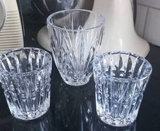 2 Waterford Crystal and 1 Marquis Crystal  Candleholders