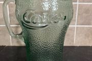 Vintage Large Pebble Green Coca Cola Pitcher