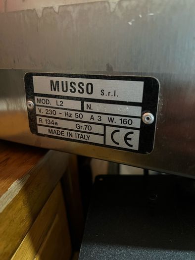 Musso Stella L2 Ice Cream Machine industrial grade