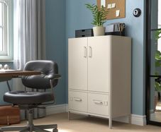 IKEA IDASEN Cabinet with doors and drawers beige 80x47x119 cm
