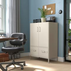 IKEA IDASEN Cabinet with doors and drawers beige 80x47x119 cm
