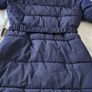 Navy Padded winter coat with Belt size M /12 Image 3