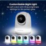 Babysense Full HD Split-Screen Baby Monitor with 1 PTZ Camera, Two-Way Talk, 6-Color Night Light, 5000mAh Battery, Long Range, 4x Zoom, and Crystal-Clear Audio Image 3