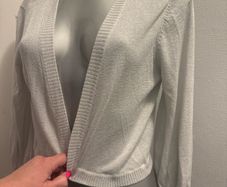 Joanna Hope silver bolero cardi size UK 16 EU44 Perfect condition Postage included