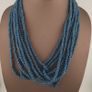 Antique African Style Green Blue 4-5.5mm Beads Necklace Strands Image 5