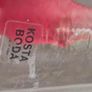 Kosta Boda Zweden Kjell Engman design vintage RED Ice glass candle holders / sticks. Image 7