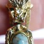 Ross Simons Vintage Multi-Stone Cameo Slide Charm Wrist Watch Gold Plated Watch Image 9