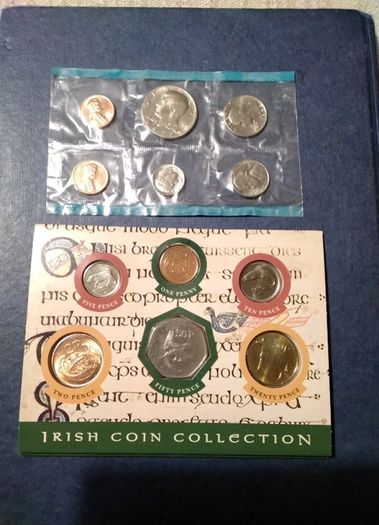 Two  Mint Sets  Coins &loose  Coins