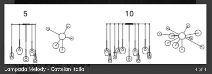 Cattelan Italia Melody Dining Room Light Fitting