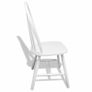 Dining Chairs 6 pcs White Solid Rubber Wood Image 4