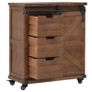 Storage Cabinet Solid Fir Wood 64x33.5x75 cm Brown Image 4