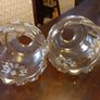 2 Matching Retro/vintage style Glass Lampshades Image 2