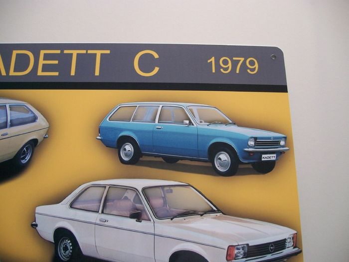 Opel Kadett C classic car tin metal sign