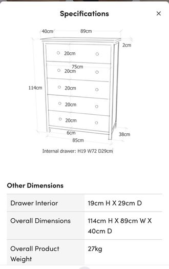 Chest of Drawers