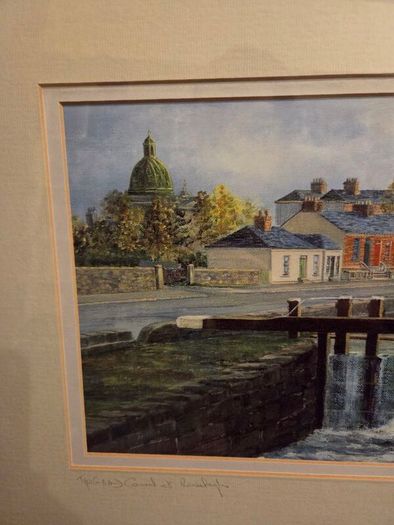 Brendan Hayes "The Grand Canal at Ranelagh" signed Lithograph